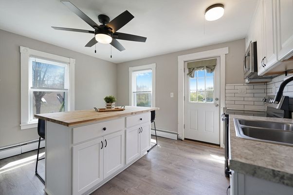 Interior, Kitchen, Wood Texture Flooring