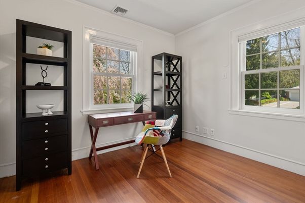 Home Office, Interior, Wood Texture Flooring