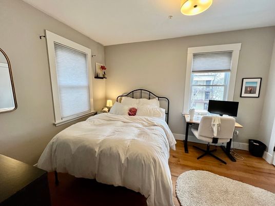 Bedroom, Home Office, Interior, Wood Texture Flooring