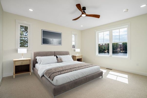 Bedroom, Interior, Recessed Lighting