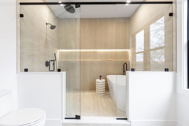 Bathroom, Glass Shower, Interior