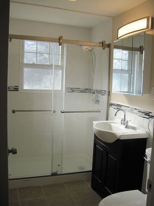 Bathroom, Glass Shower, Interior