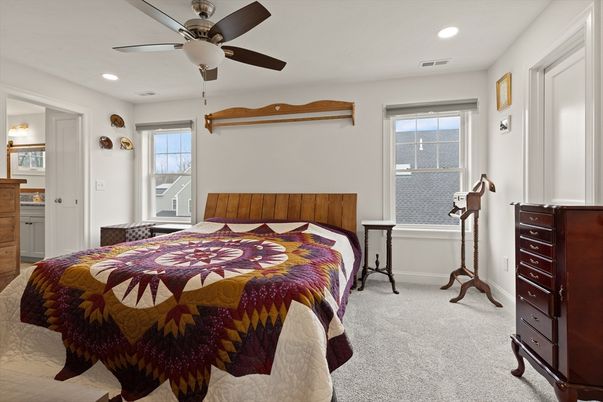 Bedroom, Interior, Recessed Lighting