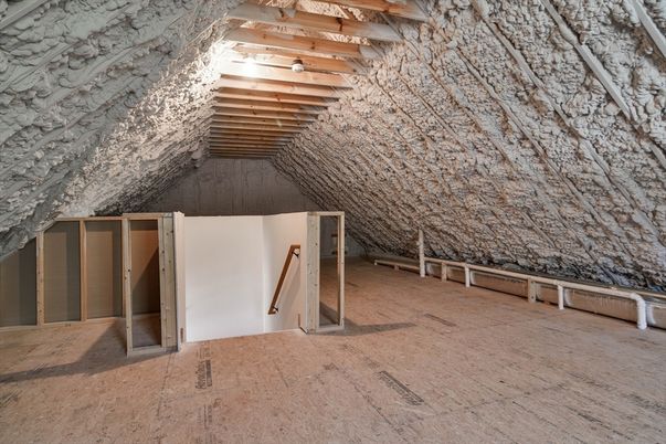 Empty room, Interior, Wooden Beams
