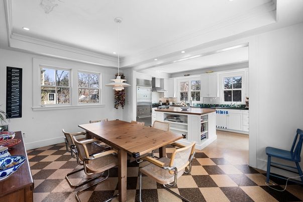 Dining room, Interior, Kitchen, Pendant Lights, Recessed Lighting