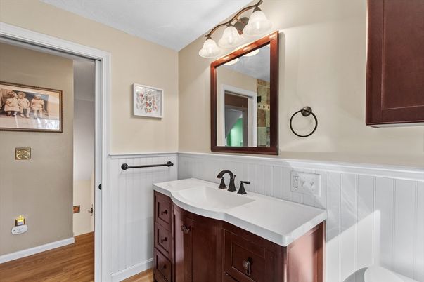 Bathroom, Interior, Wood Texture Flooring