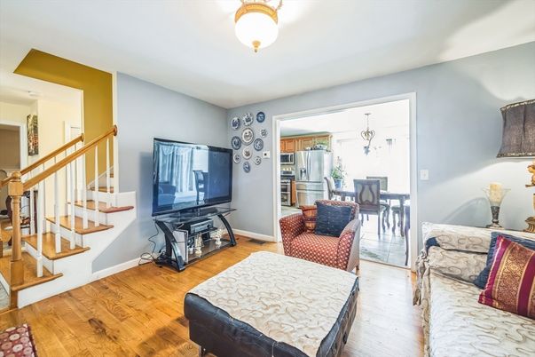 Interior, Kitchen, Living room, Wood Texture Flooring