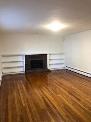 Empty room, Fireplace, Interior, Wood Texture Flooring