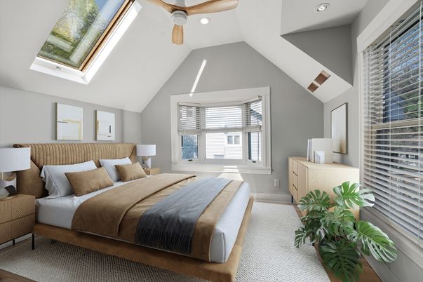 Bedroom, Interior, Recessed Lighting