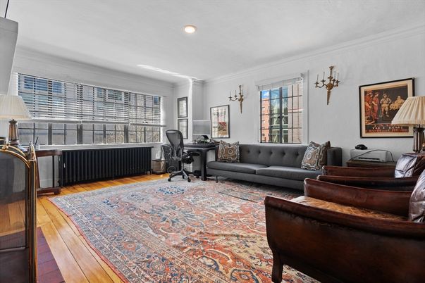 Home Office, Interior, Living room, Recessed Lighting, Wood Texture Flooring