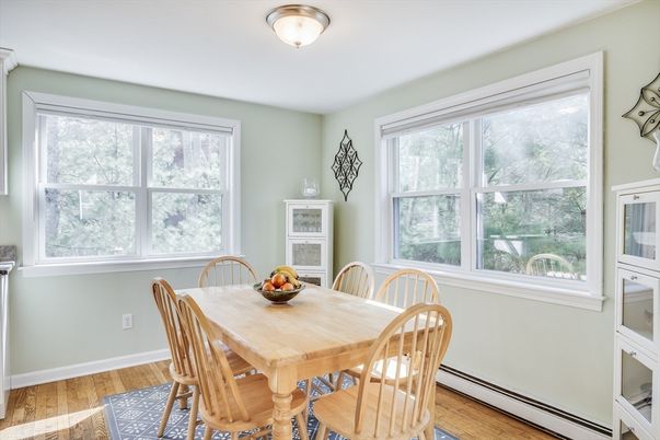 Dining room, Interior, Wood Texture Flooring