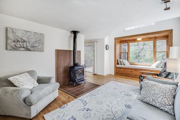 Bedroom, Fireplace, Interior, Wood Texture Flooring
