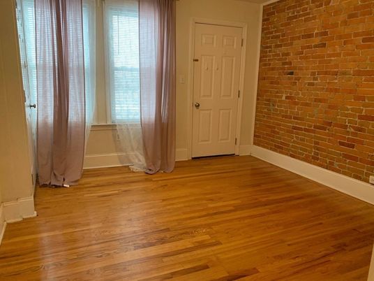 Empty room, Interior, Stone Walls, Wood Texture Flooring