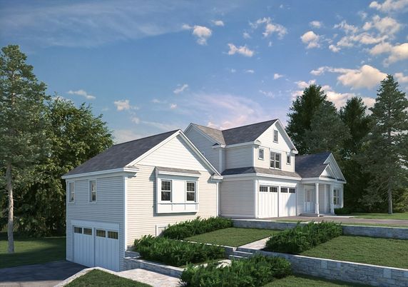 Attached, Exterior, Facade, Farmhouse