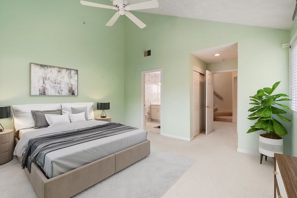 Bedroom, Interior, Recessed Lighting