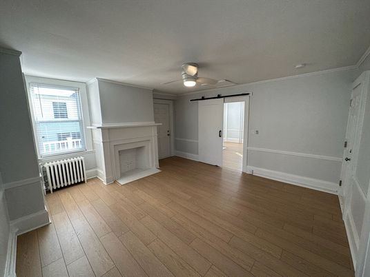 Empty room, Fireplace, Interior, Wood Texture Flooring
