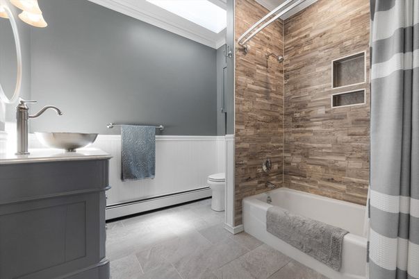 Bathroom, Interior, Wooden Walls