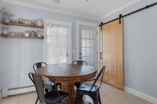 Dining room, Interior, Wood Texture Flooring