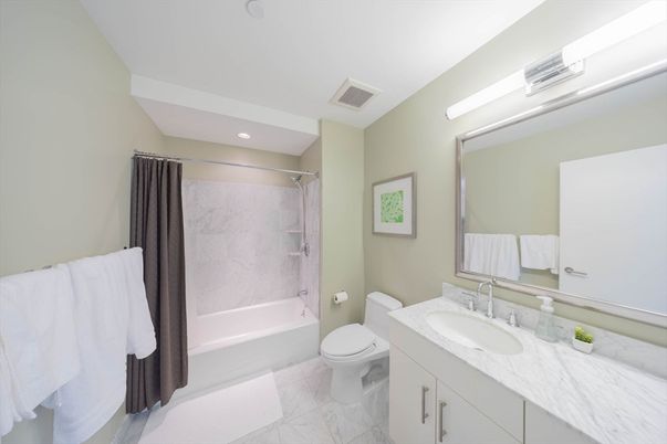 Bathroom, Interior, Marble, Recessed Lighting