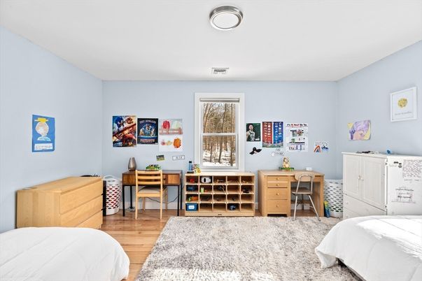 Bedroom, Home Office, Interior, Wood Texture Flooring