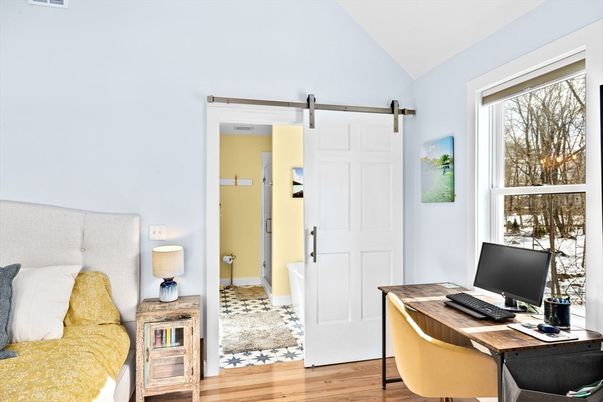 Home Office, Interior, Wood Texture Flooring