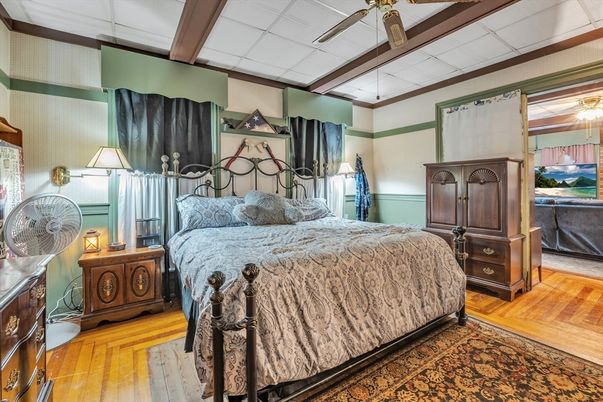 Bedroom, Interior, Wood Texture Flooring