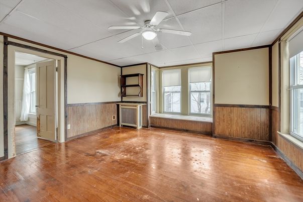 Empty room, Interior, Wood Texture Flooring