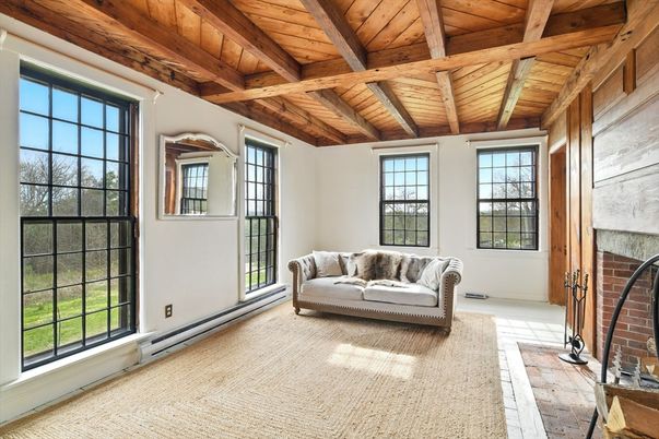 Fireplace, Interior, Wooden Beams, Wooden Ceilings