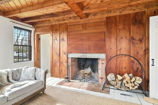 Fireplace, Interior, Wooden Beams, Wooden Ceilings, Wooden Walls