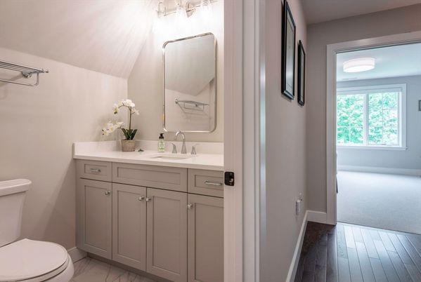 Bathroom, Interior, Marble, Wood Texture Flooring