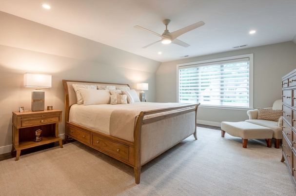 Bedroom, Interior, Recessed Lighting