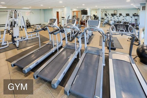 Fitness Equipment, Gym, Interior, Recessed Lighting