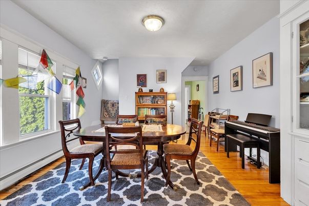 Dining room, Interior, Piano, Wood Texture Flooring