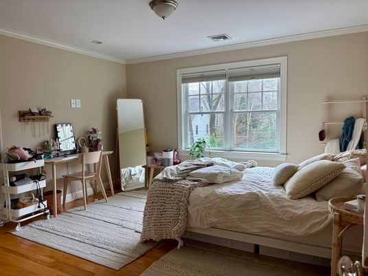Bedroom, Home Office, Interior, Wood Texture Flooring