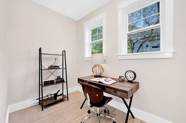 Home Office, Interior, Wood Texture Flooring