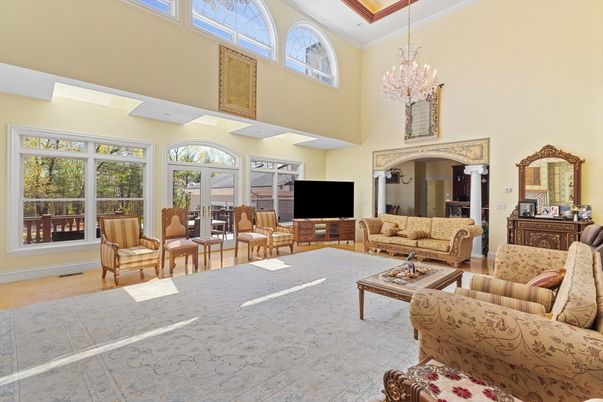 Chandelier, Interior, Living room, Wood Texture Flooring