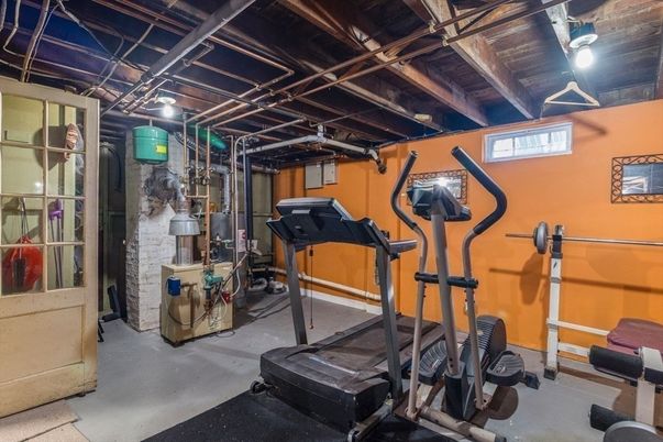 Fitness Equipment, Interior, Stone Walls