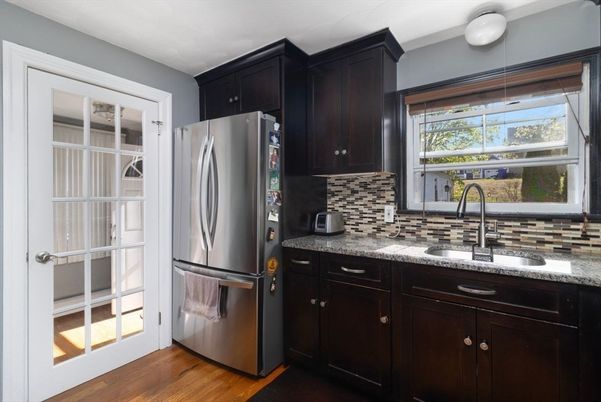 Interior, Kitchen, Pendant Lights, Stainless Steel Appliances, Wood Texture Flooring
