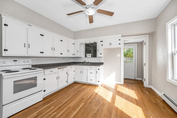 Interior, Kitchen, Wood Texture Flooring