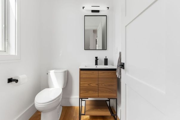 Bathroom, Interior, Wood Texture Flooring