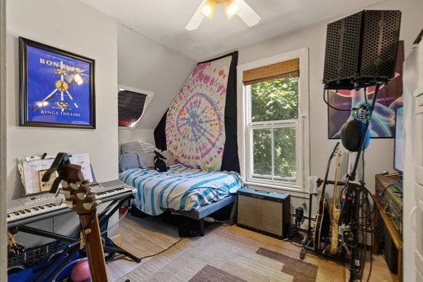 Bedroom, Home Office, Interior, Wood Texture Flooring