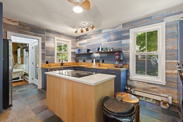 Interior, Kitchen, Wooden Walls
