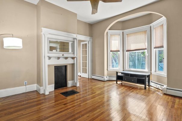Fireplace, Interior, Wood Texture Flooring