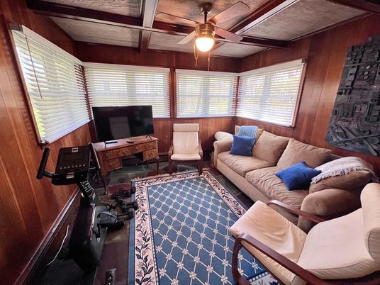 Home Office, Interior, Living room, Wooden Beams