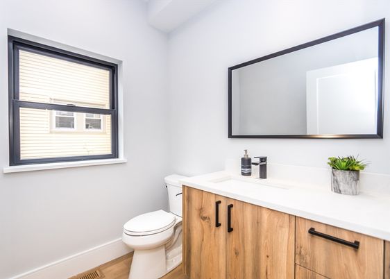 Bathroom, Interior, Wood Texture Flooring