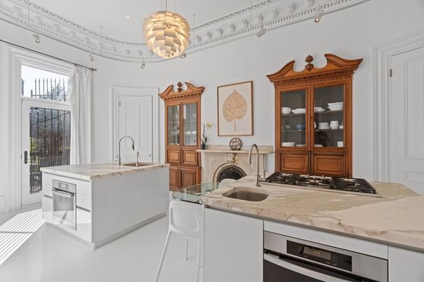 Interior, Kitchen, Pendant Lights, Recessed Lighting, Stainless Steel Appliances