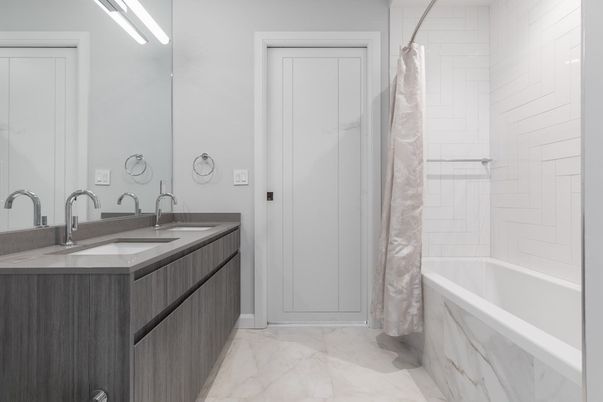 Bathroom, Dual Sink Vanities, Interior, Marble