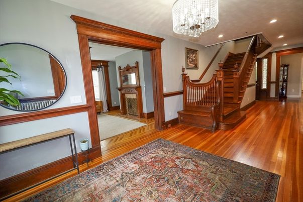 Chandelier, Interior, Recessed Lighting, Wood Texture Flooring