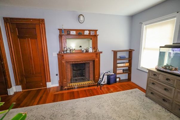Fireplace, Interior, Wood Texture Flooring