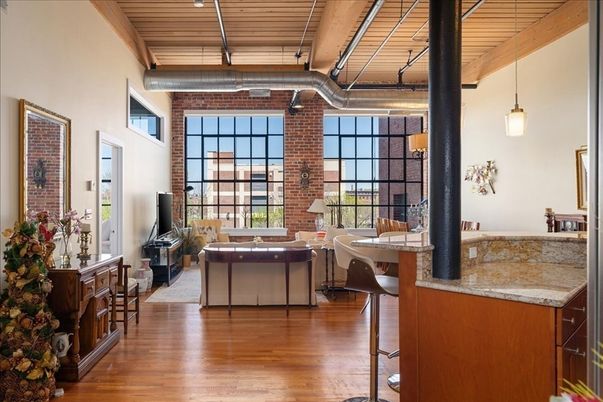 Interior, Living room, Pendant Lights, Stone Walls, Wooden Beams, Wooden Ceilings, Wood Texture Flooring